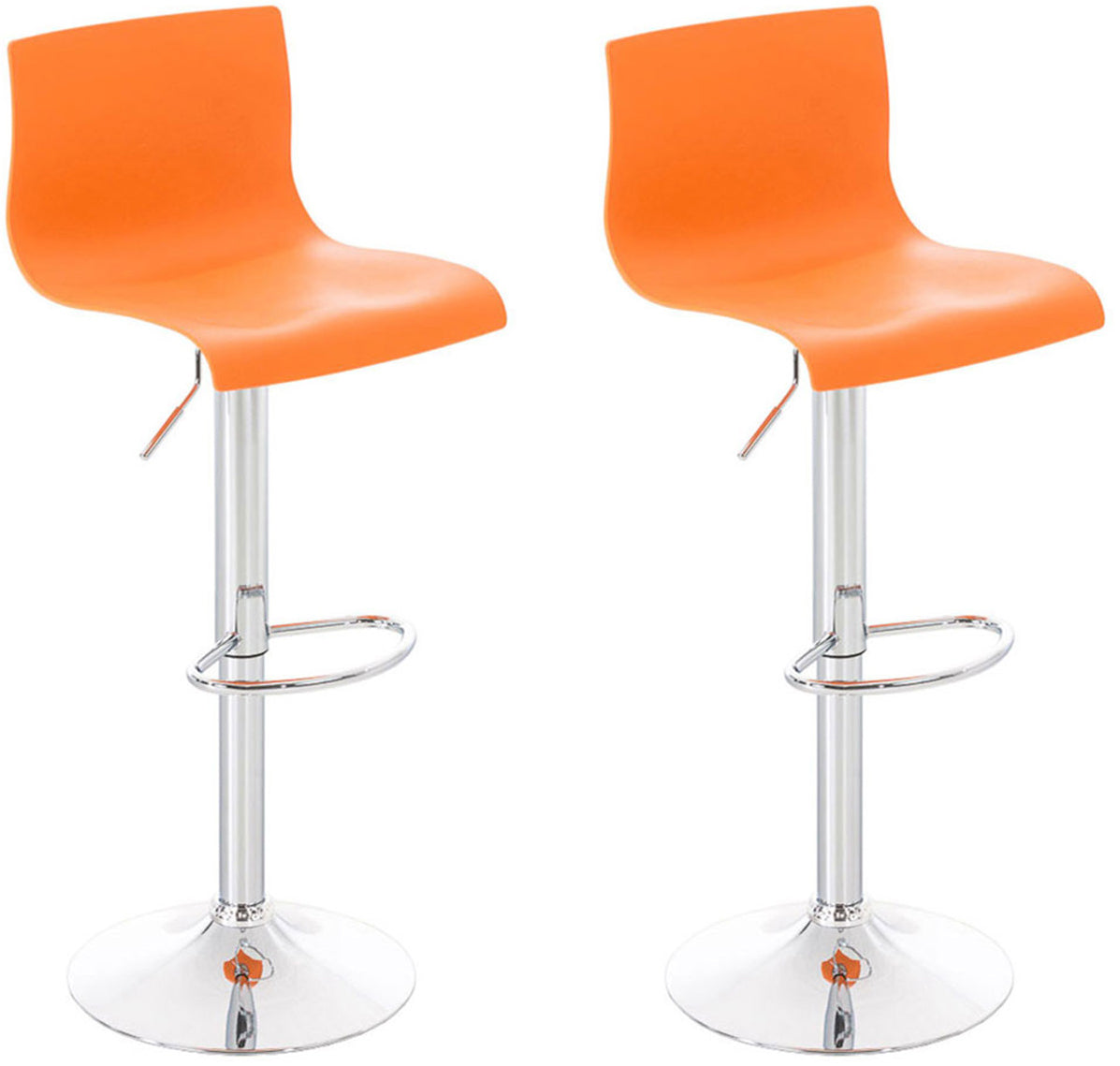 2 vnt. baro kėdžių komplektas Hoover plastikinės chromuotos