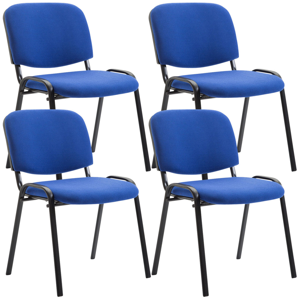 4 lankytojų kėdžių komplektas Ken audinys