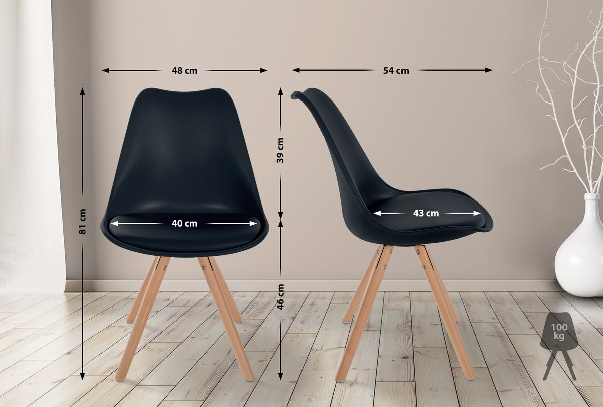 Sofia apvalios plastikinės kėdės