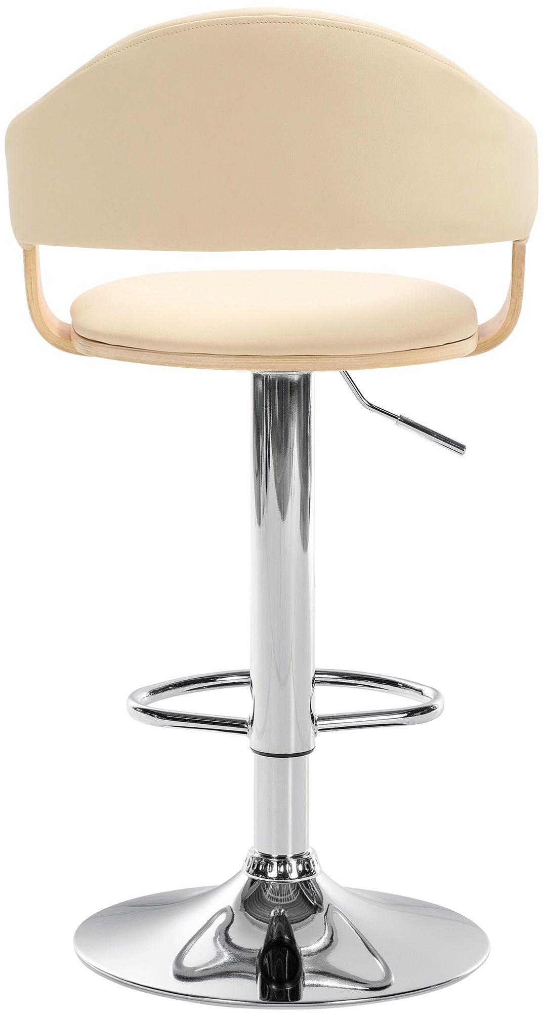 Baro kėdė Nilse dirbtinė oda chromas