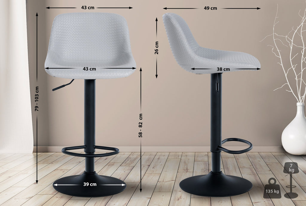 Baro kėdė Loft dirbtinė oda