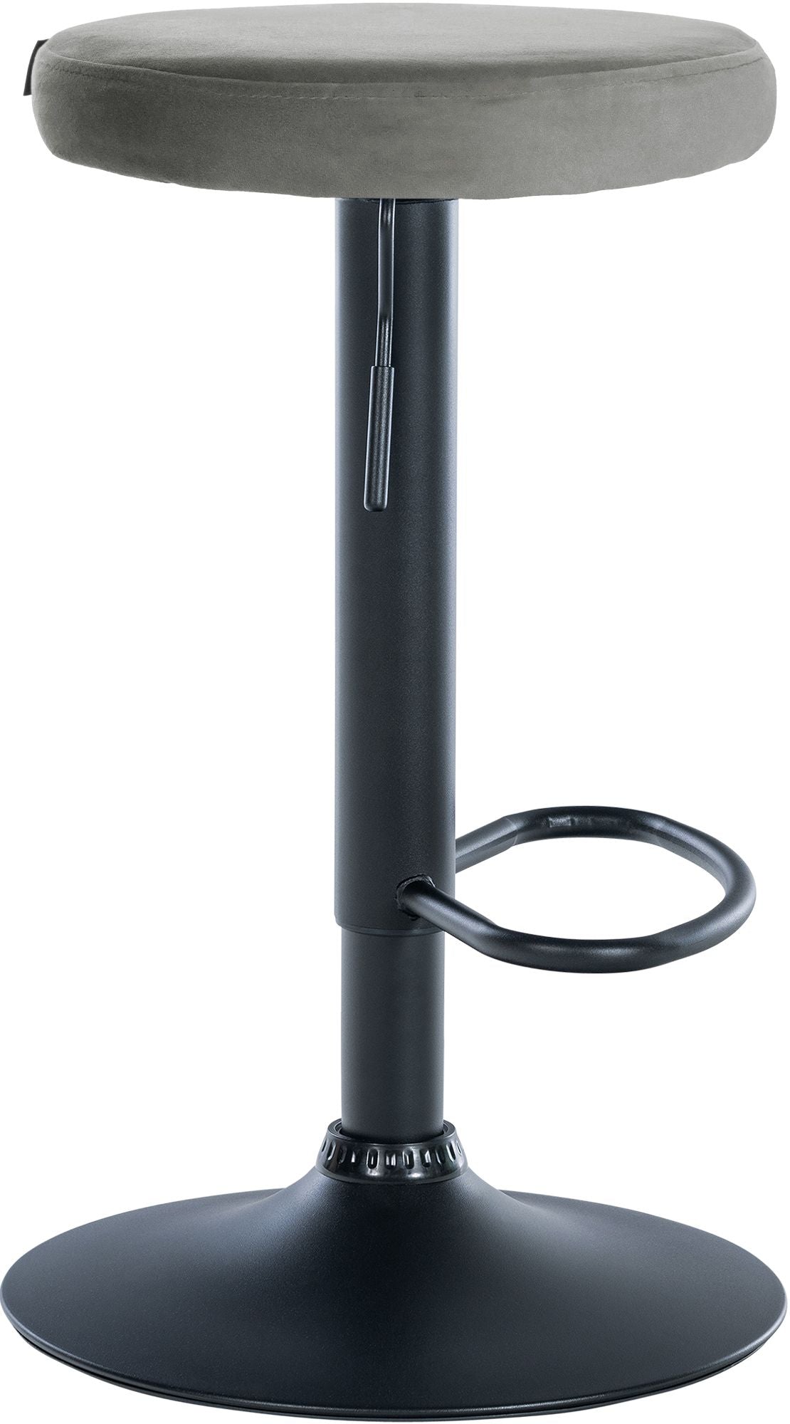 2 baro kėdžių komplektas Ponte aksominis juodas