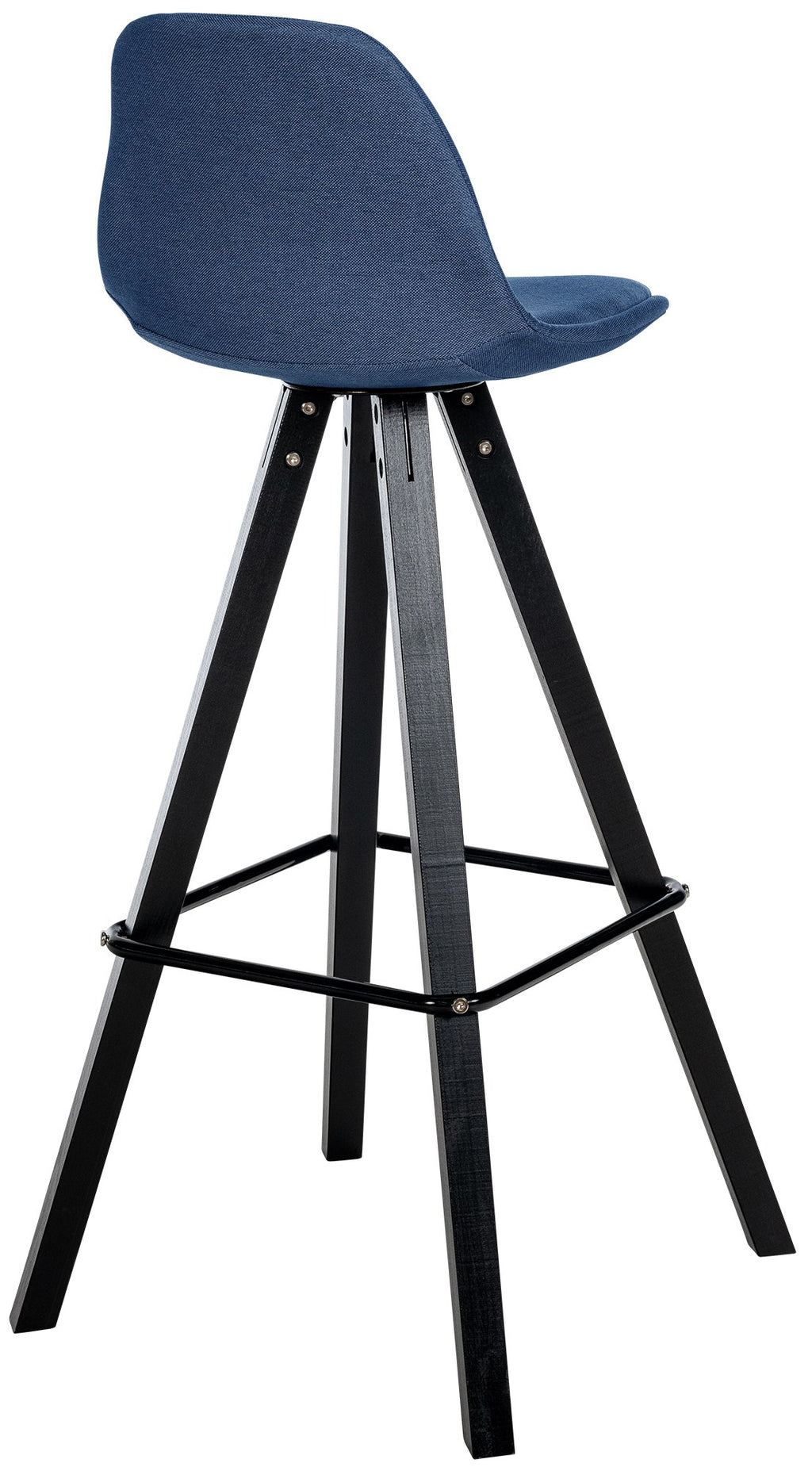 Baro kėdė Corbin audinys Square juoda
