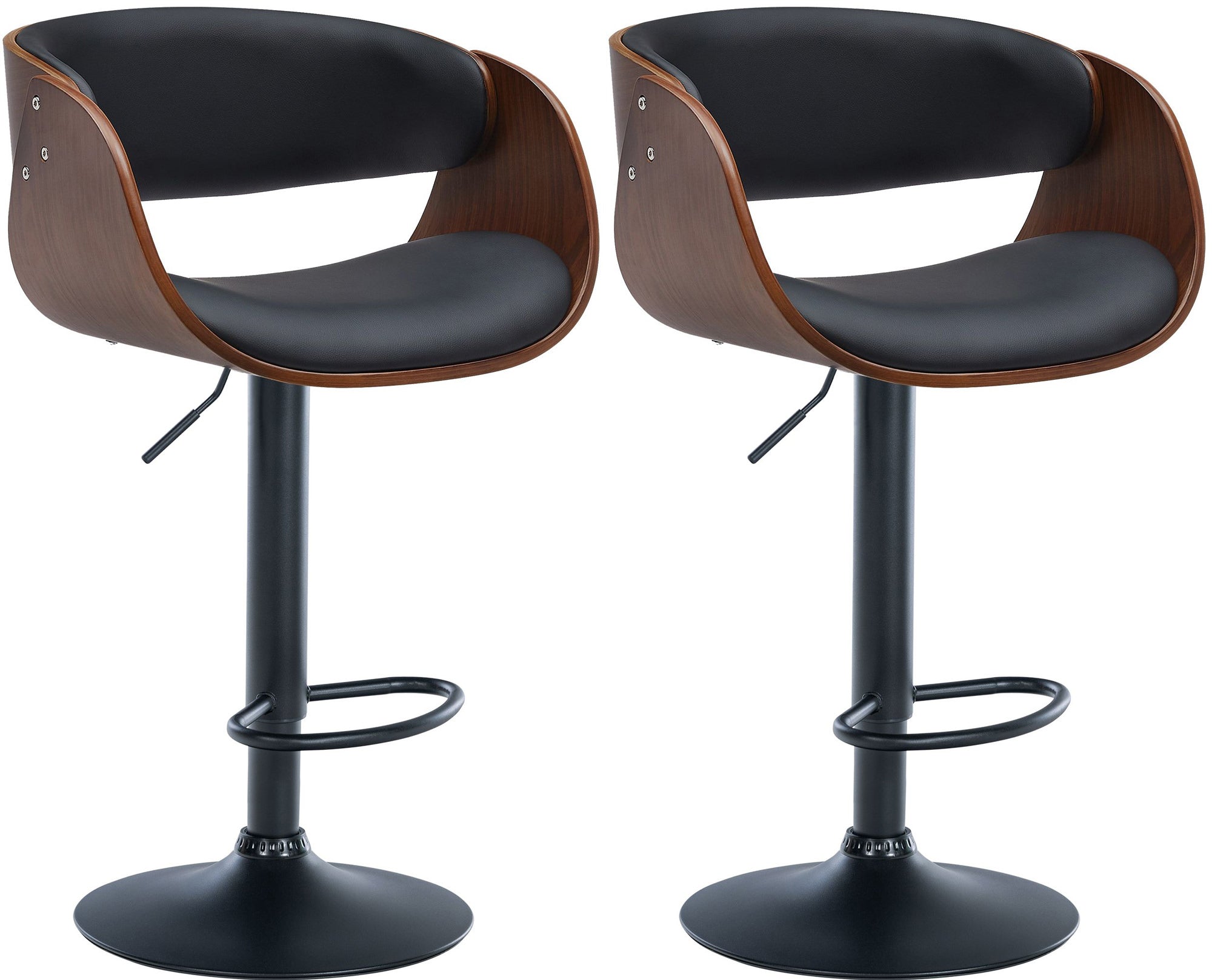 2 vnt. baro kėdžių komplektas Portmore dirbtinė oda B