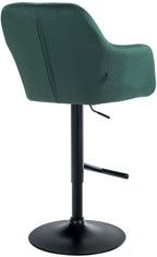 Baro kėdė Natoma aksomas juoda