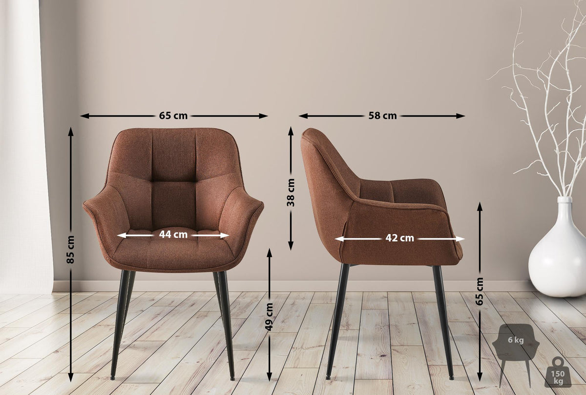 Valgomojo kėdė Roseville audinys