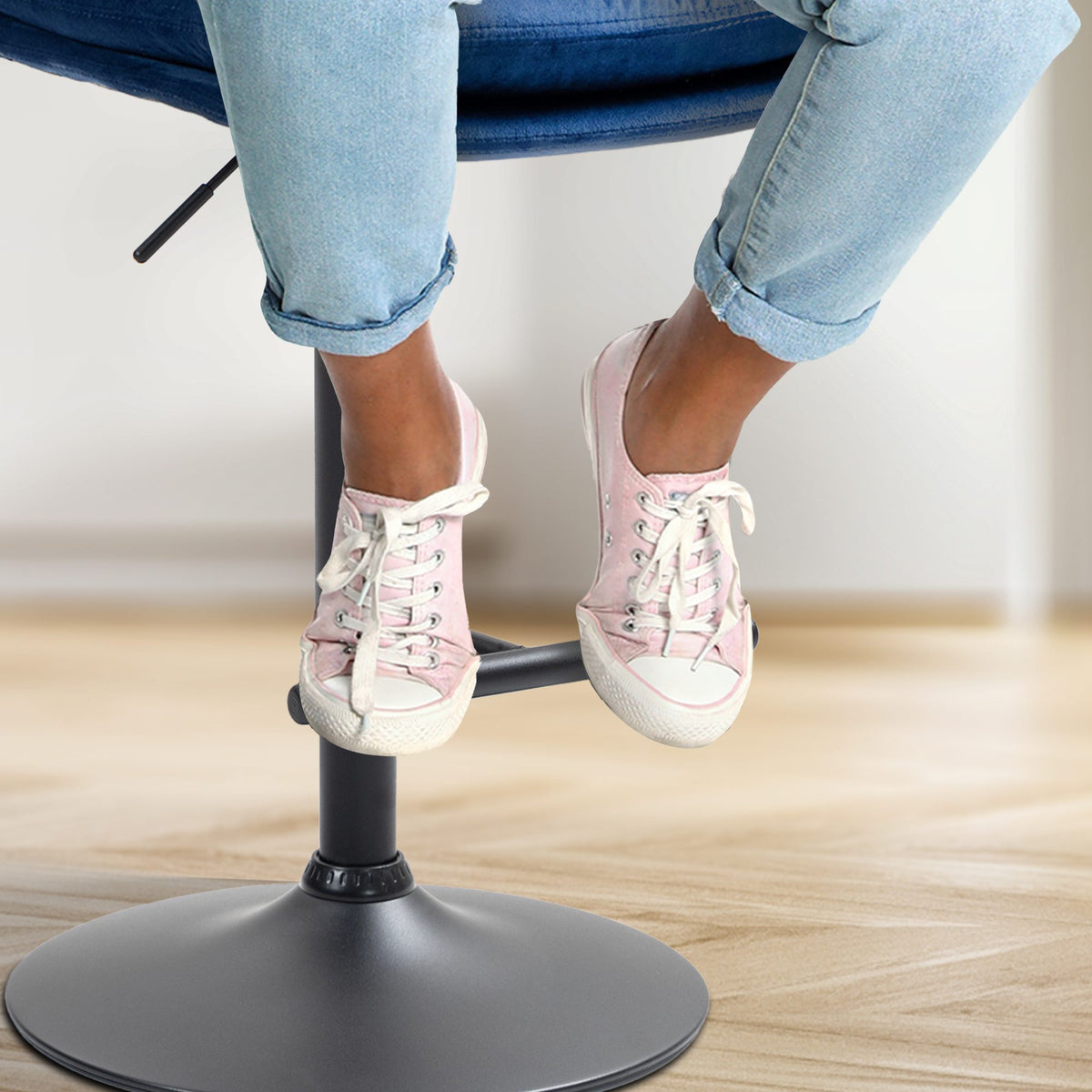 Baro kėdė Damar aksomas juoda