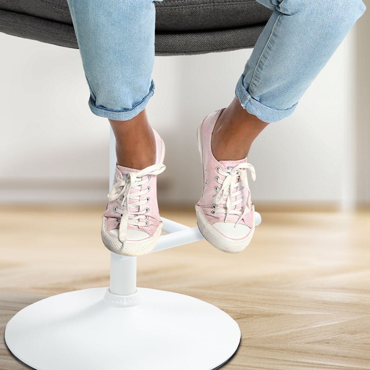 2 vnt. baro kėdžių komplektas Damar audinys baltas