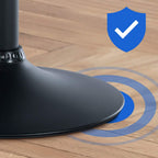 2 baro kėdžių komplektas Braga aksominis juodas