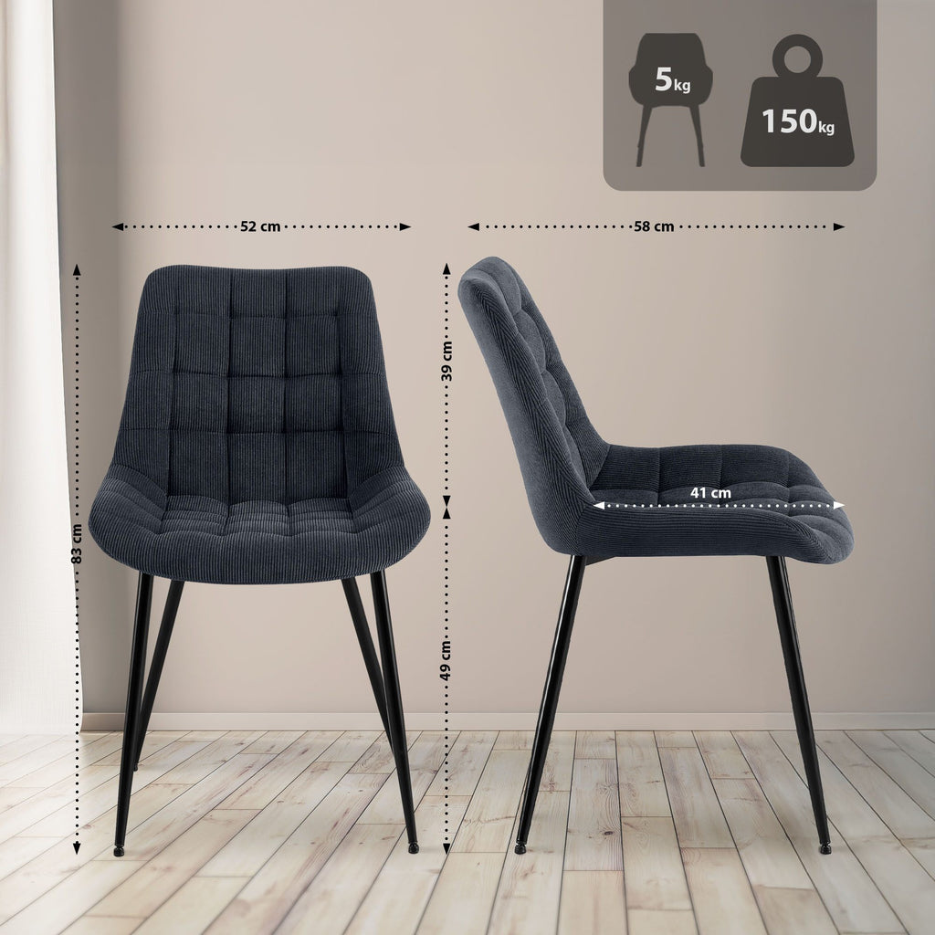 Valgomojo kėdė Sardna velvetinė