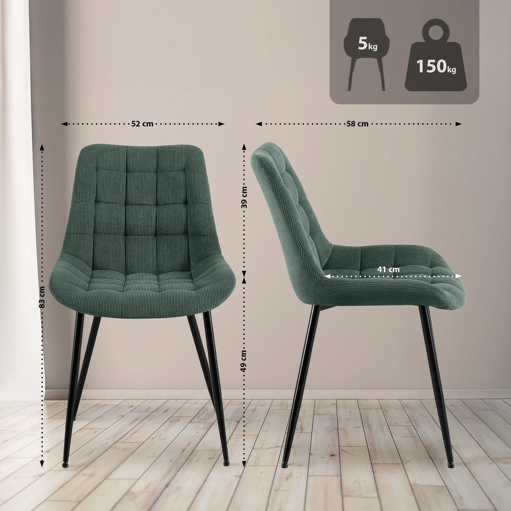 Valgomojo kėdė Sardna velvetinė
