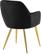 Valgomojo kėdė Cheryl, auksinis aksomas