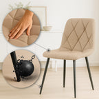 2 vnt. valgomojo kėdžių komplektas Clairton audinys