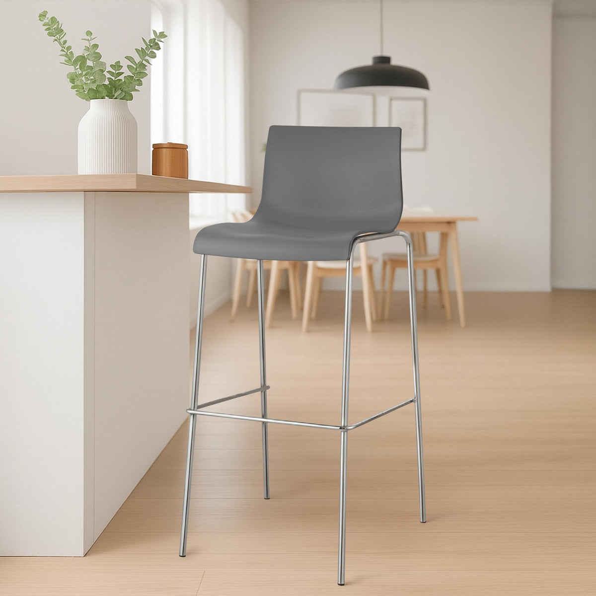 Baro kėdė Hoover Chrom 4 kojų konstrukcija