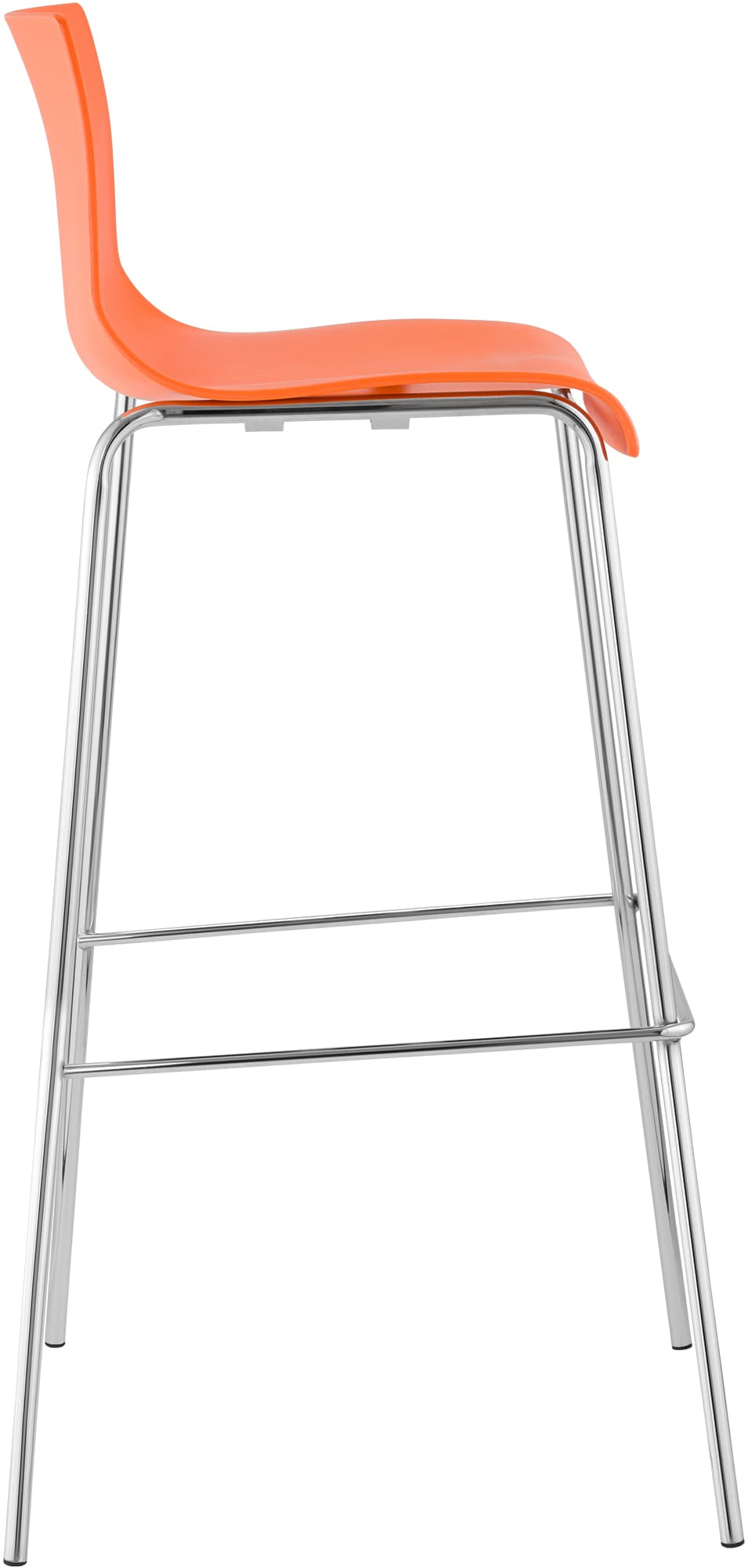 Baro kėdė Hoover chromuotas 4 kojų rėmas