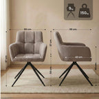 Valgomojo kėdė Jonah Audinys