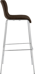 2 vnt. baro kėdžių komplektas Hoover audinys 4 kojų rėmas chromas