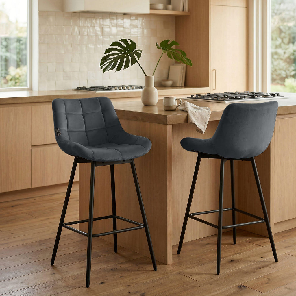 Baro kėdė Weston pasukama aksominė