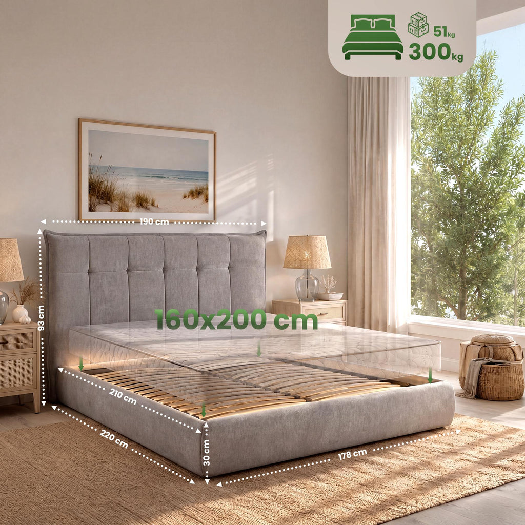 Lova Mirka 160x200 cm audinys