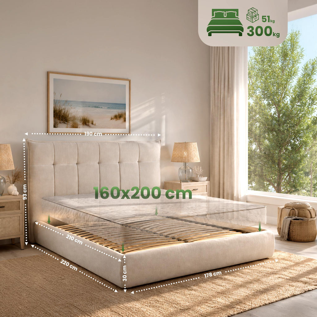Lova Mirka 160x200 cm audinys