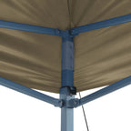 Pavėsinė su šoninėmis sienomis ir stogu, antracito, 3x3m