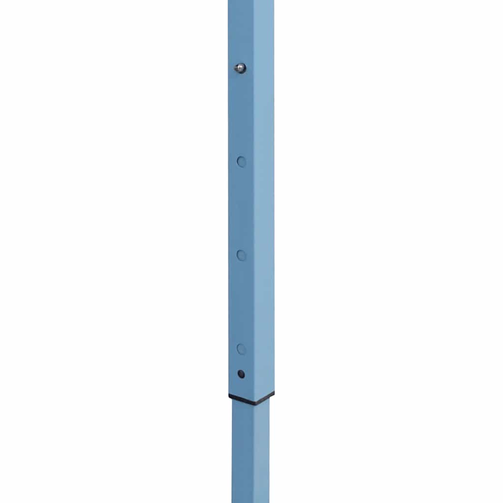 Proginė palapinė su 10 tinklinių sienų, mėlyna, 3x12m, HDPE