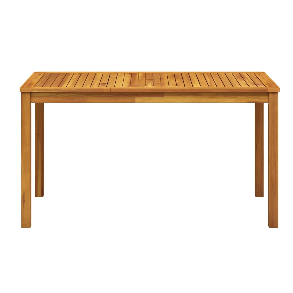 Sodo stalas, 140x80x74cm, akacijos medienos masyvas