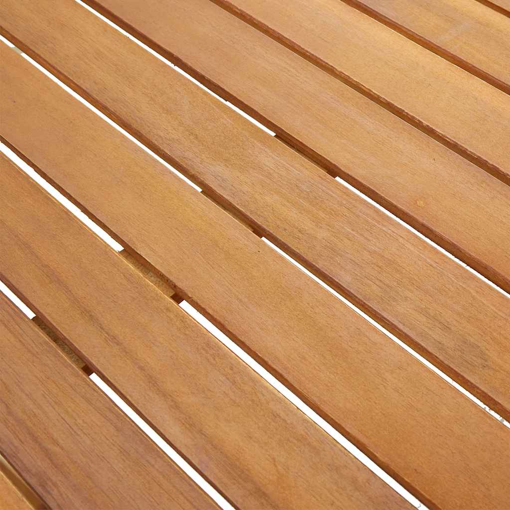Sodo stalas, 140x80x74cm, akacijos medienos masyvas
