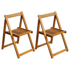 Sulankstomos sodo kėdės, 2 vnt., akacijos mediena