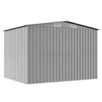 Sodo sandėliukas, pilkas, metalas, 257x205x178 cm