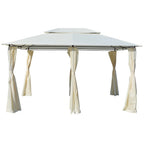 Pavėsinė, antracito spalvos, 3x4x2,6m, 160g/m²
