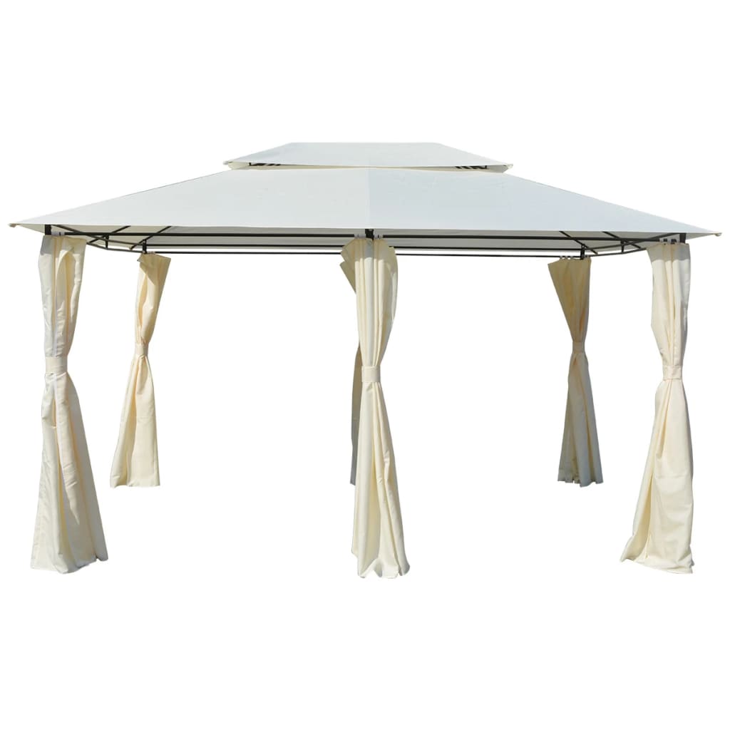 Pavėsinė, antracito spalvos, 3x4x2,6m, 160g/m²