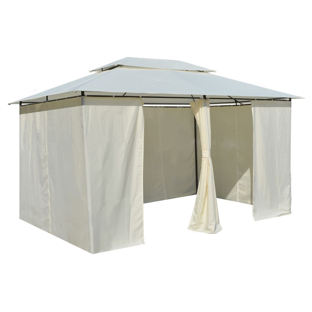 Pavėsinė, antracito spalvos, 3x4x2,6m, 160g/m²