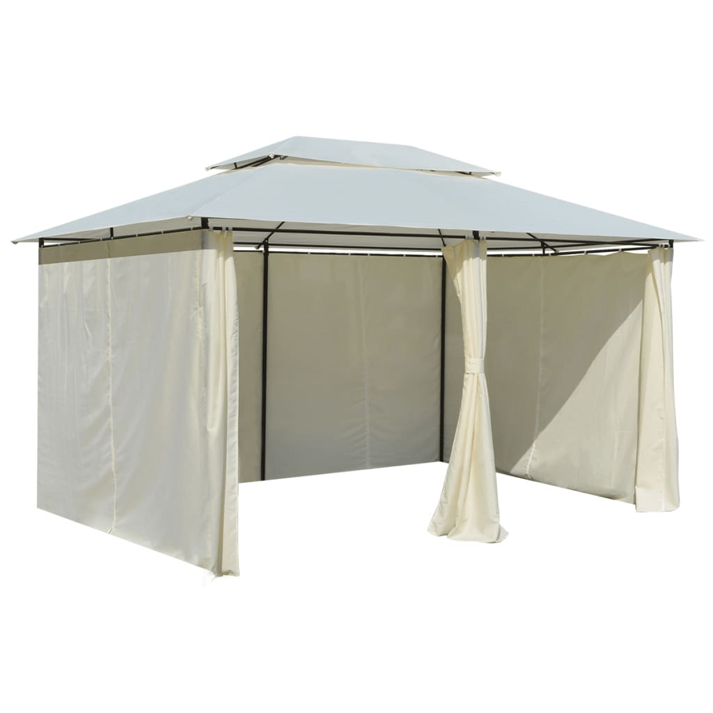 Pavėsinė, antracito spalvos, 3x4x2,6m, 160g/m²
