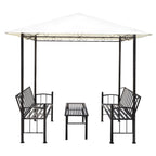 Sodo paviljonas su staliuku ir suoliukais, 2,5x1,5x2,4m