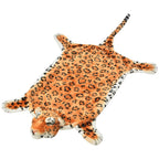 Kilimas leopardas, pliušinis, 139 cm, rudas