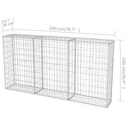 Gabiono krepšys, 200x30x100cm, cinkuotas plienas