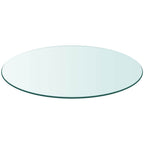 Stalviršis, grūdintas stiklas, apvalus, 80 cm
