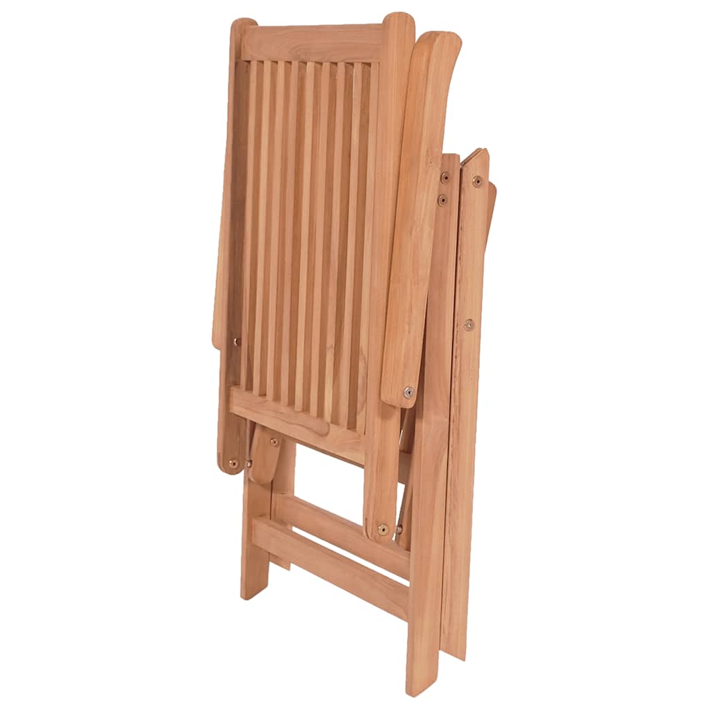 Atlošiamos sodo kėdės, 2 vnt., tikmedžio mediena