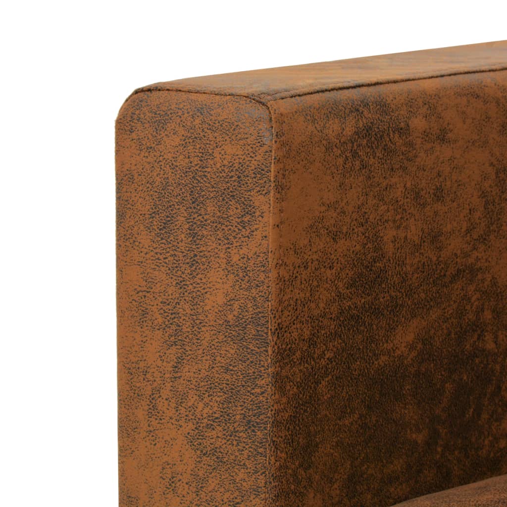 Dvivietė sofa, 137x73x82cm, dirbtinė zomšos oda
