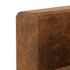 Dvivietė sofa, 137x73x82cm, dirbtinė zomšos oda