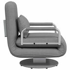 Supamoji kėdė ir sofa-lova, šviesiai pilka, audinys