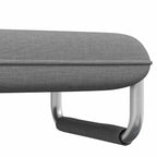 Supamoji kėdė ir sofa-lova, šviesiai pilka, audinys