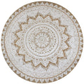 Kilimas, pintas džiutas, raštuotas, 150cm, apvalus