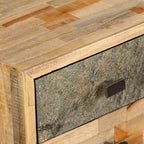 Rašomasis stalas, perdirbta mediena, 110x50x76cm