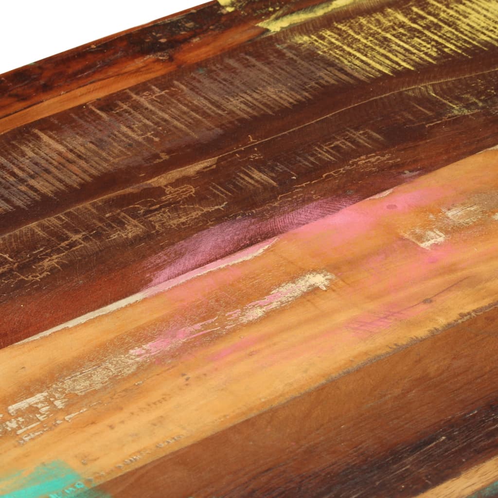 Kavos staliukas su 3 stalčiais, perdirbta mediena, 100x50x35 cm