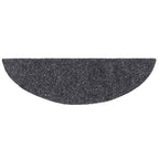 Laiptų kilimėliai, lipnūs, 15 vnt., 56x17x3 cm, tamsiai pilki, pusapvaliai
