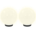 LED lempos, rutulio formos, 2vnt., sferiniai, 20cm, PMMA