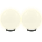 LED lempos, rutulio formos, 2vnt., sferinės, 25cm, PMMA