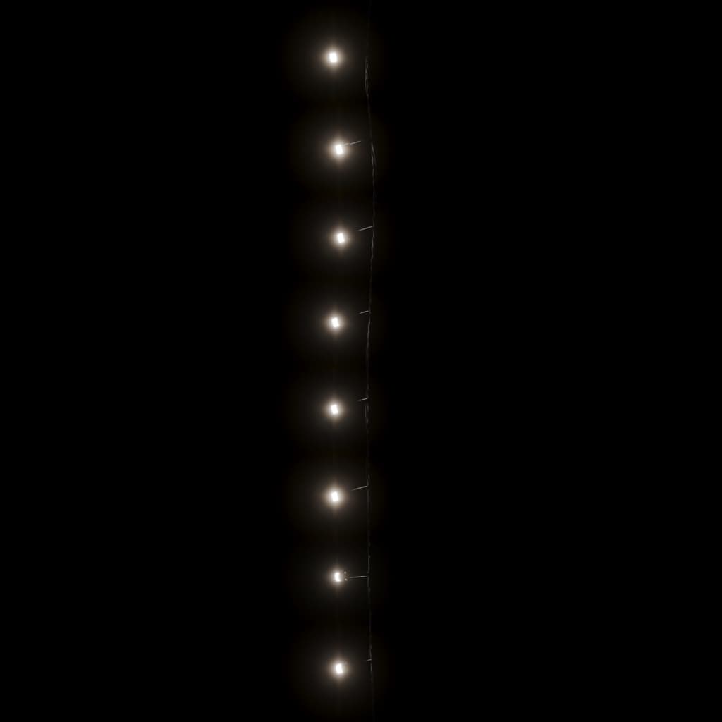 Girlianda, 600 LED, vid./lauk., IP44, 60m, šalta balta sp.